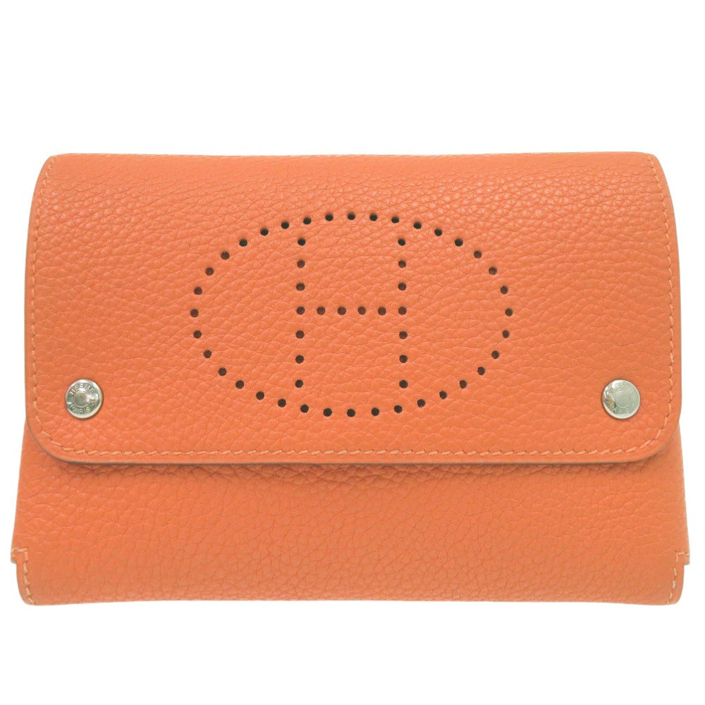 エルメス MISES ET RELANCES トランプケース トランプホルダー トリヨンクレマンス オレンジ 0145【中古】HERMES