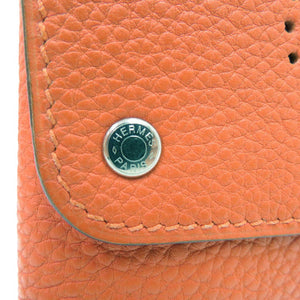 エルメス MISES ET RELANCES トランプケース トランプホルダー トリヨンクレマンス オレンジ 0145【中古】HERMES