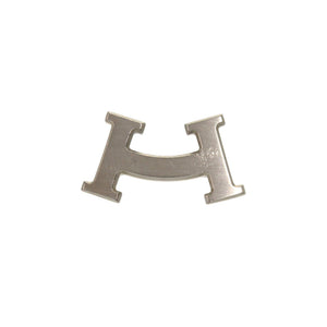 美品 エルメス Hスマイル シルバー ブローチ アクセサリー 0155 【中古】 HERMES