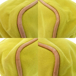 エルメス ボリード 25 MM キャンバス イエロー ポーチ バッグ 0157【中古】HERMES