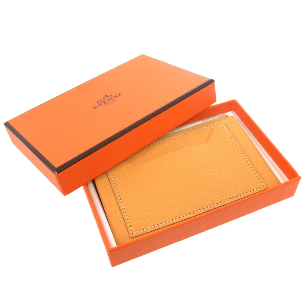 美品 エルメス クラリスPM シェーブル ナチュラルサブレ シルバー金具 □D刻印 コインケース 財布 0161 【中古】 HERMES