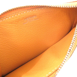 美品 エルメス クラリスPM シェーブル ナチュラルサブレ シルバー金具 □D刻印 コインケース 財布 0161 【中古】 HERMES