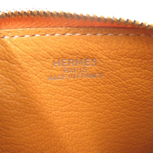 美品 エルメス クラリスPM シェーブル ナチュラルサブレ シルバー金具 □D刻印 コインケース 財布 0161 【中古】 HERMES