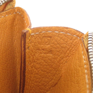 美品 エルメス クラリスPM シェーブル ナチュラルサブレ シルバー金具 □D刻印 コインケース 財布 0161 【中古】 HERMES