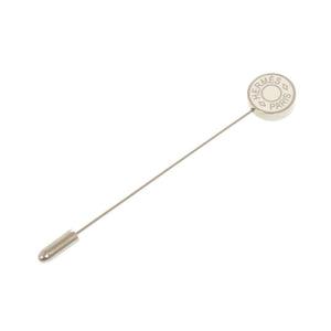 美品 エルメス セリエ メタル ホワイト ピンブローチ アクセサリー 白 0166 【中古】 HERMES