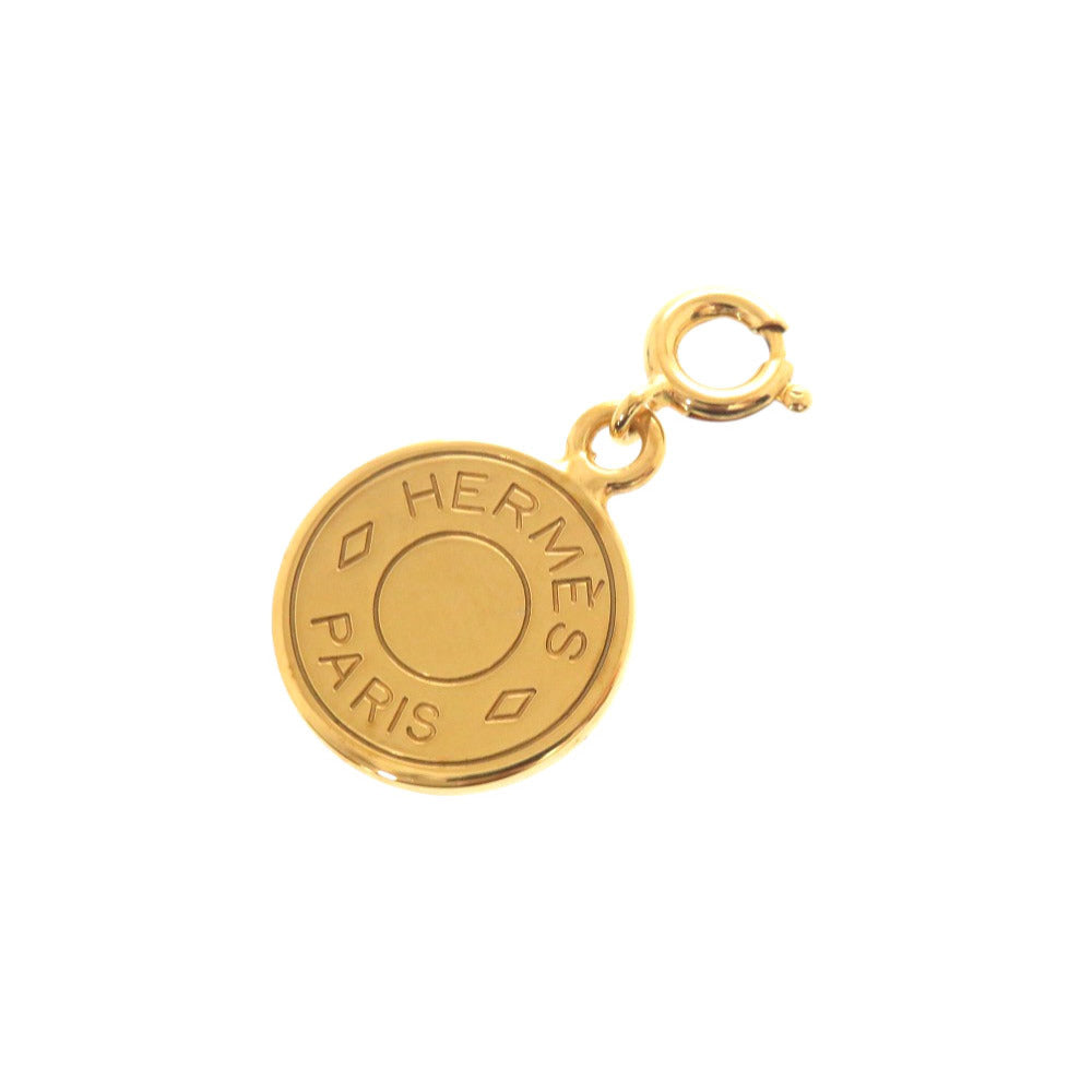 美品 エルメス セリエ ペンダントトップ メタル ゴールド アクセサリー 0174 【中古】 HERMES