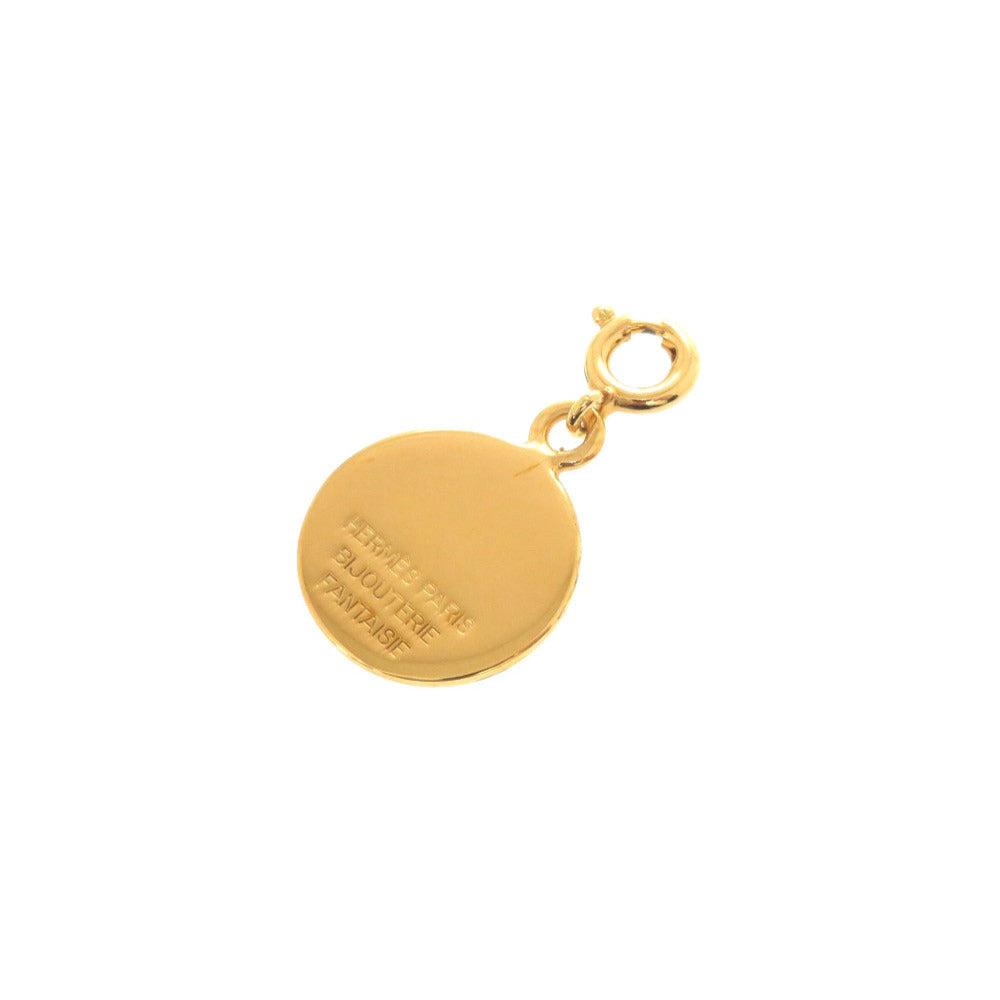 美品 エルメス セリエ ペンダントトップ メタル ゴールド アクセサリー 0174 【中古】 HERMES