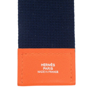新品同様 エルメス ラゲージタグ ヴォースイフト オレンジ □R刻印 キーホルダー 0179【中古】HERMES