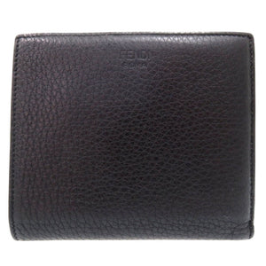 新品同様 フェンディ PEEK A BOO ピーカブー 二つ折り財布 8M0438 A91B F11IE カーフ 0197【中古】FENDI