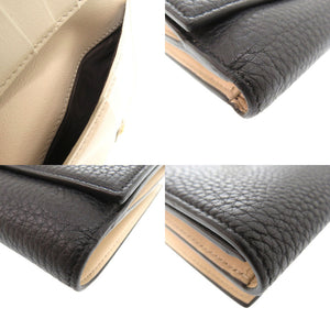 新品同様 フェンディ PEEK A BOO ピーカブー 二つ折り財布 8M0438 A91B F11IE カーフ 0197【中古】FENDI