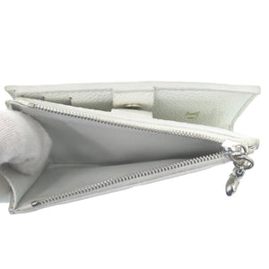 美品 ルイ ヴィトン ポルトフォイユ リサ M12674 シルバー金具 モノグラムアンプラント SNOW ホワイト 白 LV 二つ折り財布 0215【中古】LOUIS VUITTON