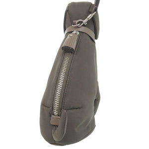 美品 アニヤ ハインドマーチ DOG 犬 ナイロン/レザー グレー ポーチ 0238【中古】Anya Hindmarch