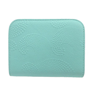 未使用 ティファニー レクタンギュラー レザー ブルー 青 コインケース 財布 0242【中古】TIFFANY