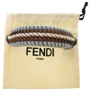 新品同様 フェンディ ピーカブー ハンドルカバー メタル ブルー 青 バッグ 0246【中古】FENDI