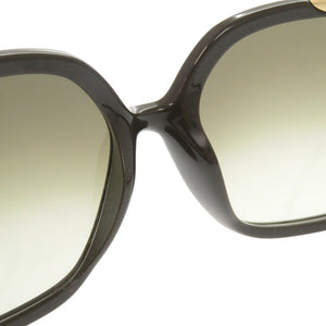 新品同様 クロエ CE647SA プラスチック グリーン ブラウンサングラス 0266【中古】Chloe