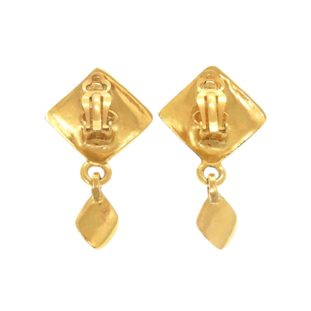 美品 シャネル ヴィンテージ ココマーク メタル ゴールド イヤリング 0267【中古】CHANEL