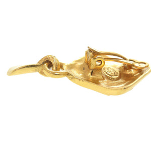 美品 シャネル ヴィンテージ ココマーク メタル ゴールド イヤリング 0267【中古】CHANEL