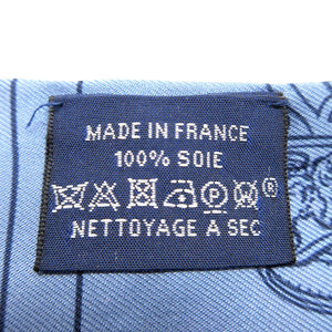 新品同様 エルメス ツイリー ブリッド ドゥ ガラ アン フルール スカーフ シルク ネイビー/マルチカラー 0284【中古】HERMES