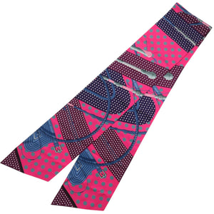 美品 エルメス マキシツイリー Clic Clac a Pois クリッククラックドット 092676S 06 シルク ローズヴィフ 紫 スカーフ 0290【中古】HERMES