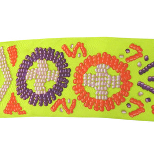 エルメス ツイリー ケリー アン ペルル KELLY EN PERLES Hロゴ シルク イエロー パープル オレンジ スカーフ 0333【中古】HERMES