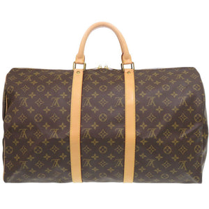 美品 ルイ ヴィトン キーポル50 モノグラム M41426 ボストンバッグ LV 0373【中古】LOUIS VUITTON