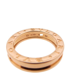 新品同様 ブルガリ B-ZERO1 750PG リング #51 指輪 K18ピンクゴールド ビーゼロワン 0390【中古】BVLGARI メンズ