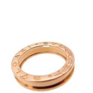 新品同様 ブルガリ B-ZERO1 750PG リング #51 指輪 K18ピンクゴールド ビーゼロワン 0390【中古】BVLGARI メンズ
