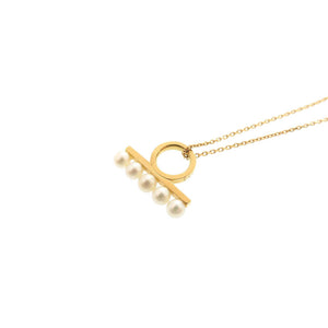 新品同様 タサキ バランス K18YG パール 750YG イエローゴールド ネックレス ジュエリー 0403【中古】TASAKI