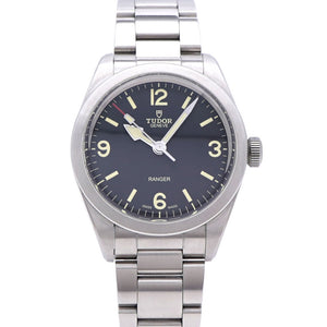 美品 チューダー レンジャー 79950 自動巻き 腕時計 SS ブラック 黒文字盤 0409【中古】Tudor メンズ