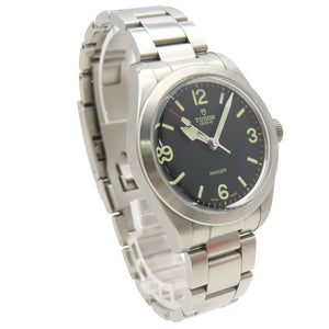 美品 チューダー レンジャー 79950 自動巻き 腕時計 SS ブラック 黒文字盤 0409【中古】Tudor メンズ