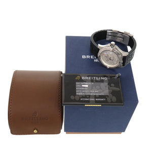 ブライトリング コルト41 A17313 SS ラバー アイボリー ブラック 自動巻き 腕時計 0419【中古】BREITLING