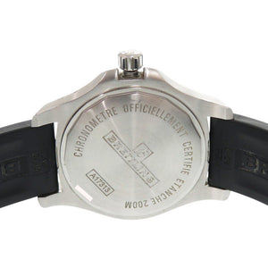 ブライトリング コルト41 A17313 SS ラバー アイボリー ブラック 自動巻き 腕時計 0419【中古】BREITLING