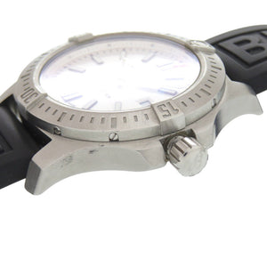 ブライトリング コルト41 A17313 SS ラバー アイボリー ブラック 自動巻き 腕時計 0419【中古】BREITLING