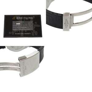 ブライトリング コルト41 A17313 SS ラバー アイボリー ブラック 自動巻き 腕時計 0419【中古】BREITLING