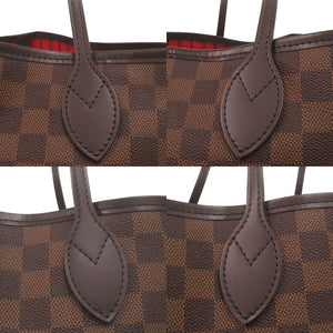 美品 ルイ ヴィトン ネヴァーフルGM ダミエ N51106 ブラウン トートバッグ LV 0434【中古】LOUIS VUITTON