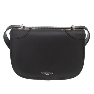 美品 メゾンキツネ MINI BOOGIE レザー ブラック ショルダーバッグ 黒 0445【中古】MAISON KITSUNE