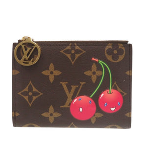ルイ ヴィトン LV×TM ポルトフォイユ リサ チェリー 村上隆 M13420 モノグラムキャンバス 二つ折り財布 LV 0461【中古】LOUIS VUITTON