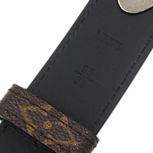 美品 ルイ ヴィトン モノグラム MP075 レザー モノグラムキャンバス ブラウン 茶 ベルト LV 0492【中古】LOUIS VUITTON