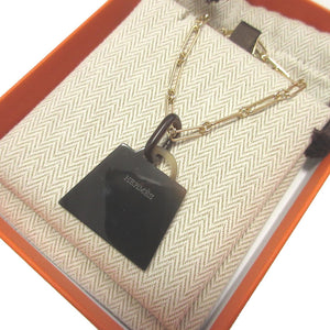 新品同様 エルメス アミュレット フュージョン ケリー GM バッファローホーン メタル マルチカラー ネックレス【中古】HERMES