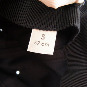 未使用品 グッチ ロゴ べースボールキャップ 751400 帽子 コットン ブラック 0522【中古】GUCCI