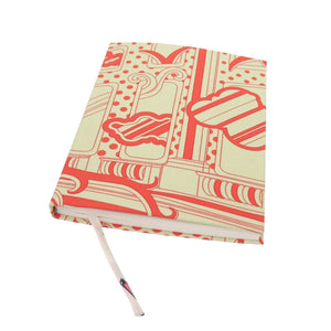 未使用 エルメス シルクノート H085831CAG0 シルキー フォーブル レインボー デタイユ シルク オレンジ メモ帳 0526【中古】HERMES