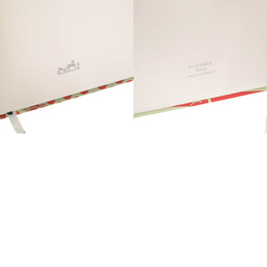 未使用 エルメス シルクノート H085831CAG0 シルキー フォーブル レインボー デタイユ シルク オレンジ メモ帳 0526【中古】HERMES