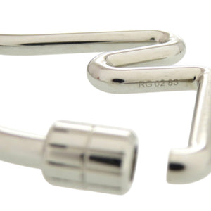 美品 エルメス キーリング シュバル メタル シルバー キーホルダー 0526【中古】HERMES