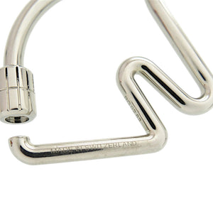 美品 エルメス キーリング シュバル メタル シルバー キーホルダー 0526【中古】HERMES