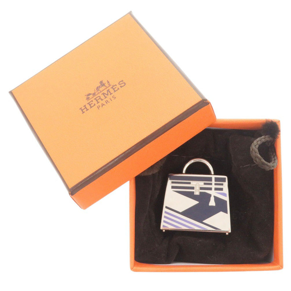 新品同様 エルメス キュリオジテ ケリー メタル シルバー チャーム ペンダントトップ 0526【中古】HERMES