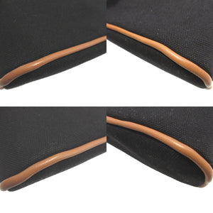 美品 エルメス ボリードポーチ ミニミニ コットン ブラック 黒 ポーチ バッグ 0532【中古】HERMES