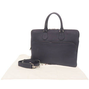 バリー 2WAY SEEDORF レザー ネイビー ビジネスバッグ ブリーフケース 0554【中古】BALLY