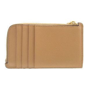 美品 フェンディ FFダイヤモンド 8M0489 レザー ベージュ カードケース コインケース フラグメントケース 0563【中古】FENDI