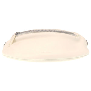 美品 ジルサンダー ムーンベルトバッグ MOON BELT BAG シルバー金具 ボディバッグ レザー ホワイト 0566【中古】JIL SANDER