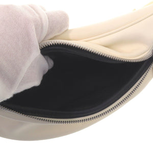 美品 ジルサンダー ムーンベルトバッグ MOON BELT BAG シルバー金具 ボディバッグ レザー ホワイト 0566【中古】JIL SANDER